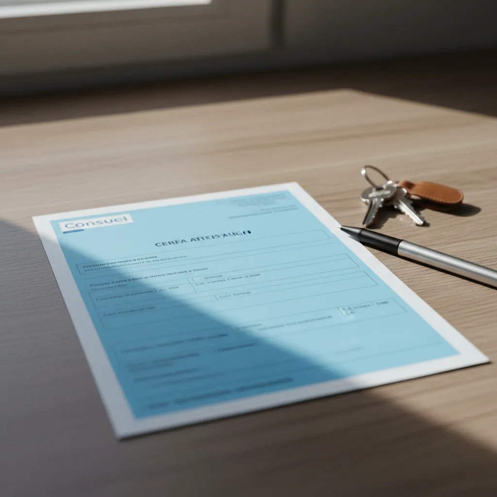 Le formulaire Cerfa bleu est le document à remplir pour une installation domestique classique