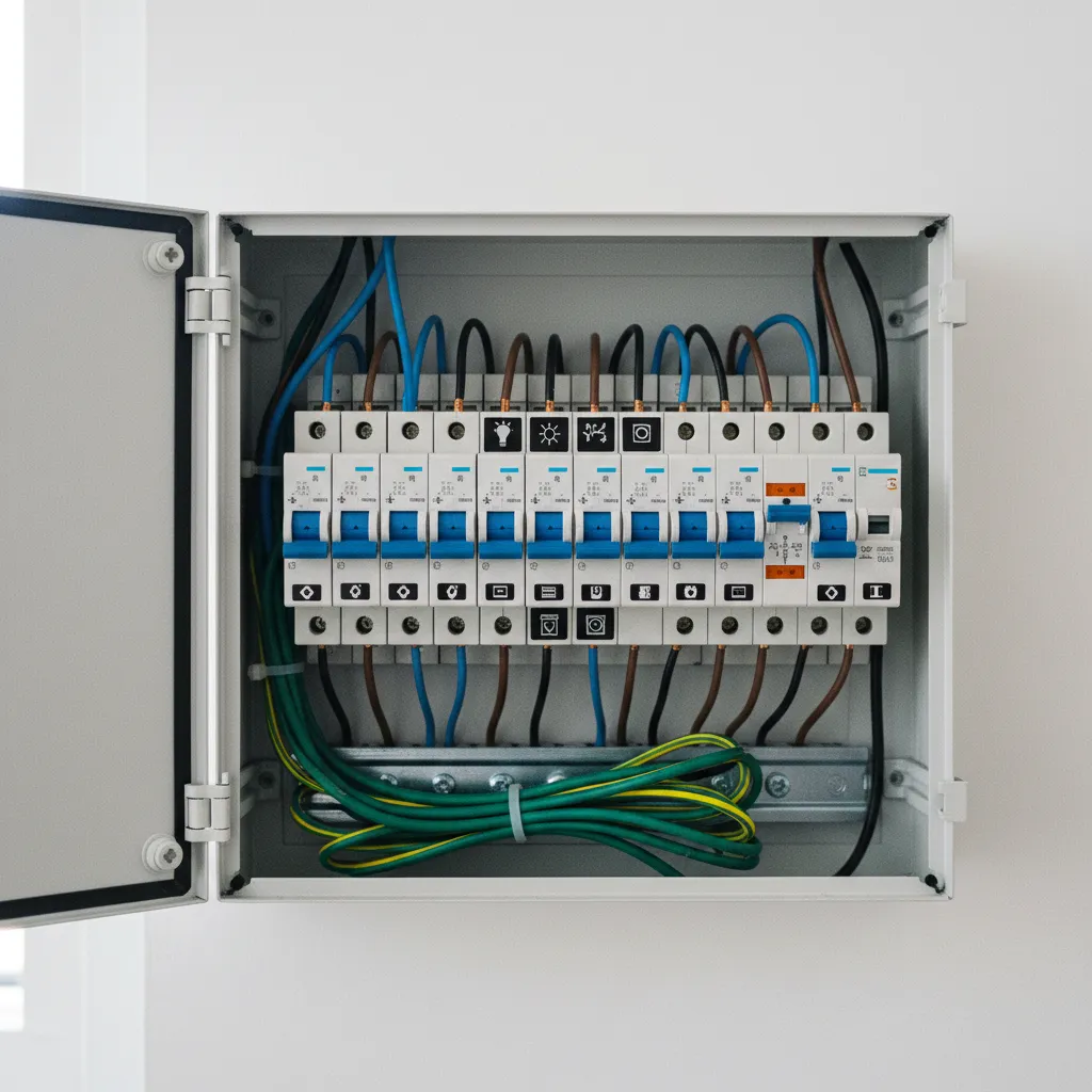 Un tableau électrique bien repéré et correctement câblé facilite la visite de contrôle