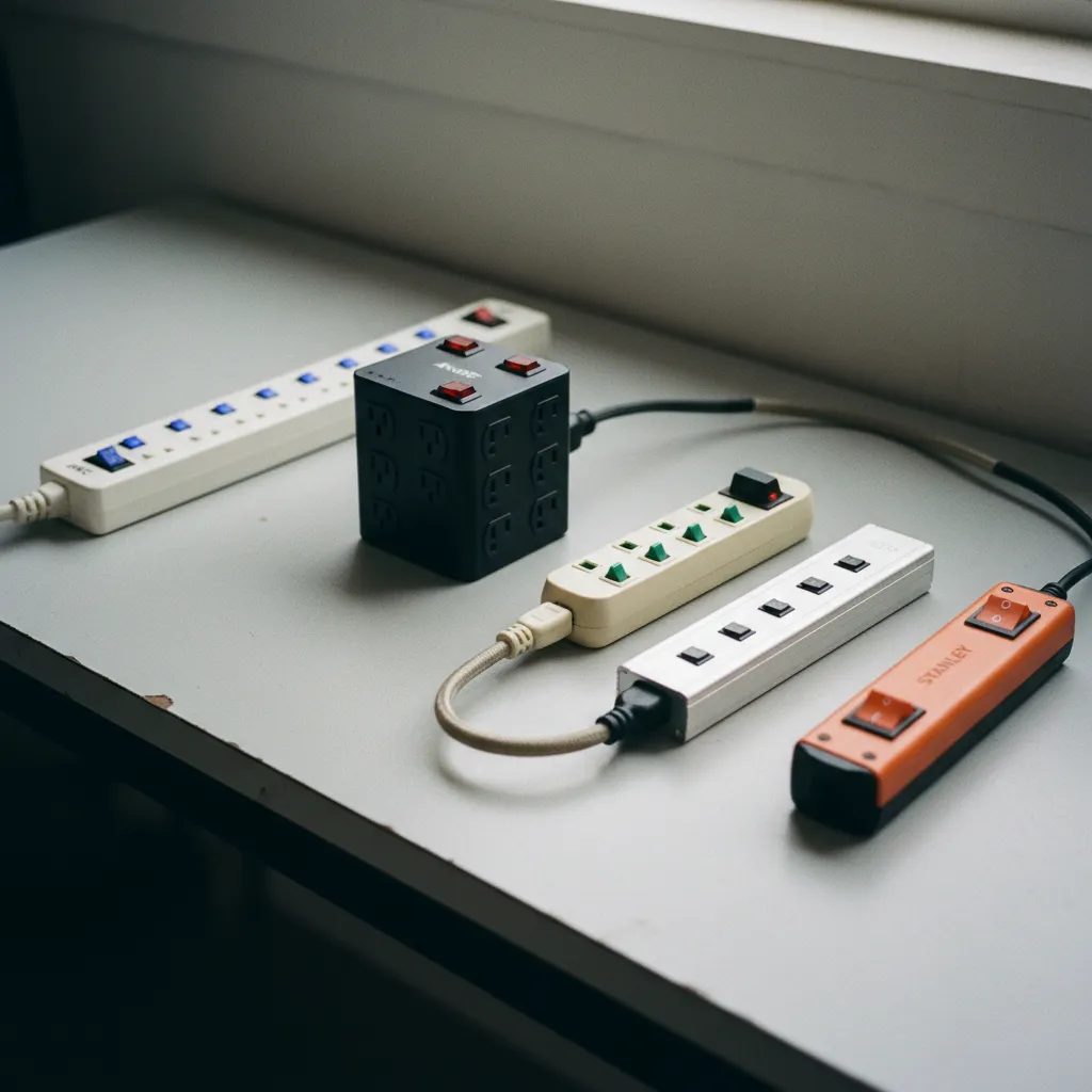 Comparatif visuel des cinq rallonges avec interrupteur sélectionnées pour ce classement 2026