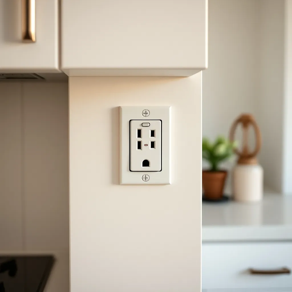 Sortie de câble 6 mm² en boîte de connexion derrière un meuble de cuisine pour plaque induction