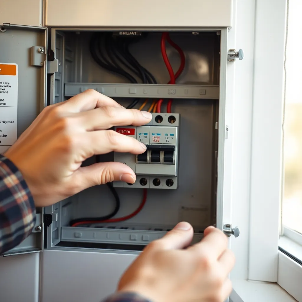Installation d'un disjoncteur dédié pour le circuit alarme dans un tableau électrique