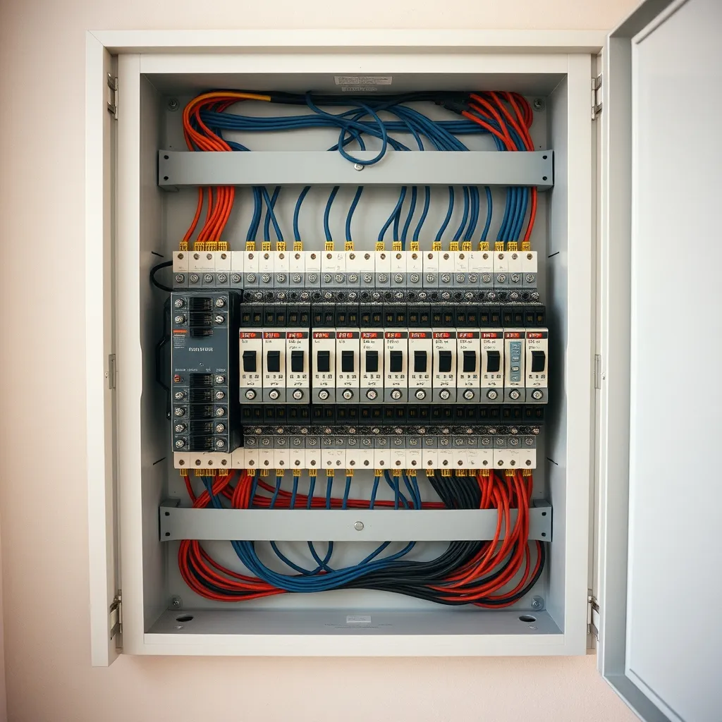 Le tableau électrique en aval du compteur relève de la compétence de l'électricien