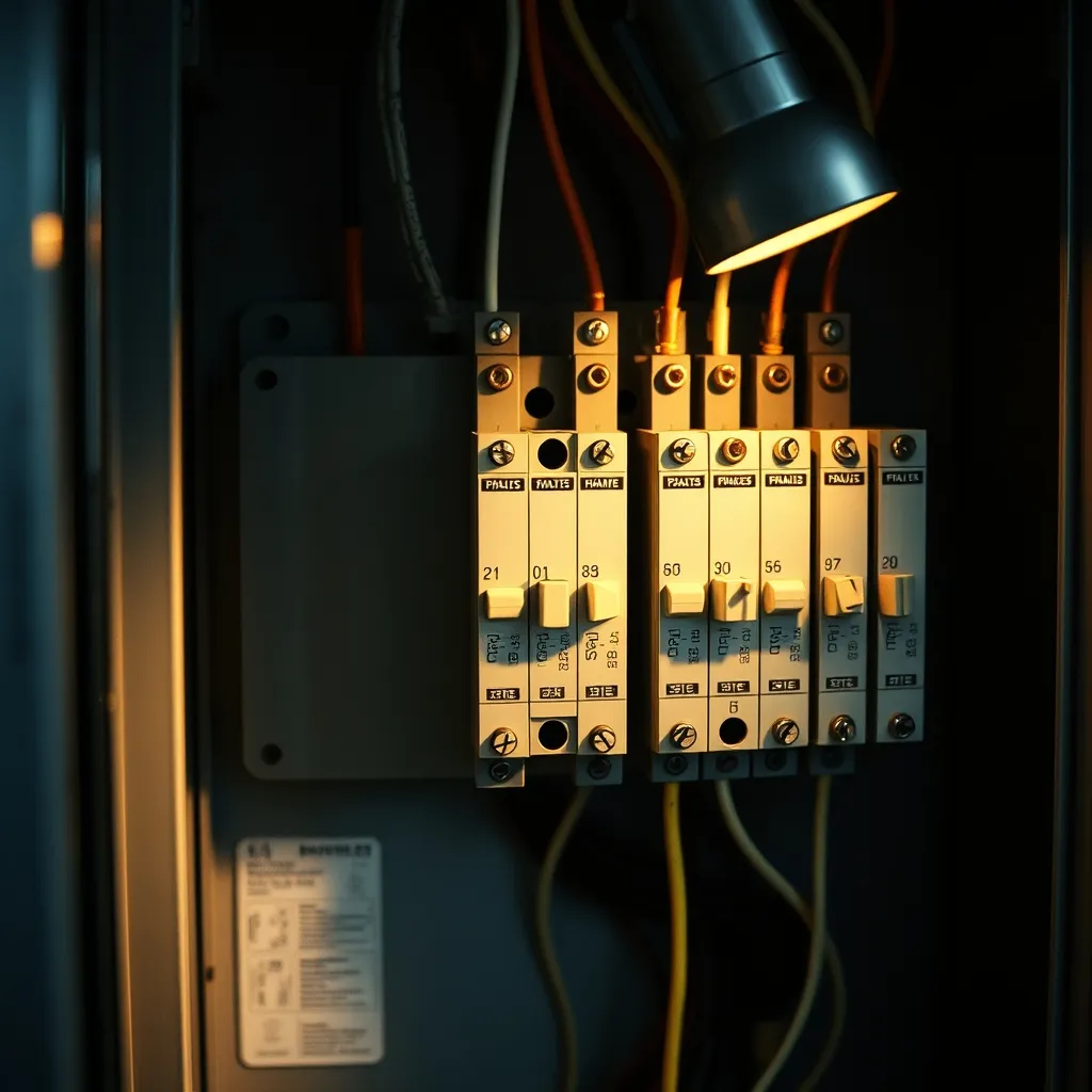 Tableau électrique avec circuits dédiés chauffage et raccordement du fil pilote 6 ordres