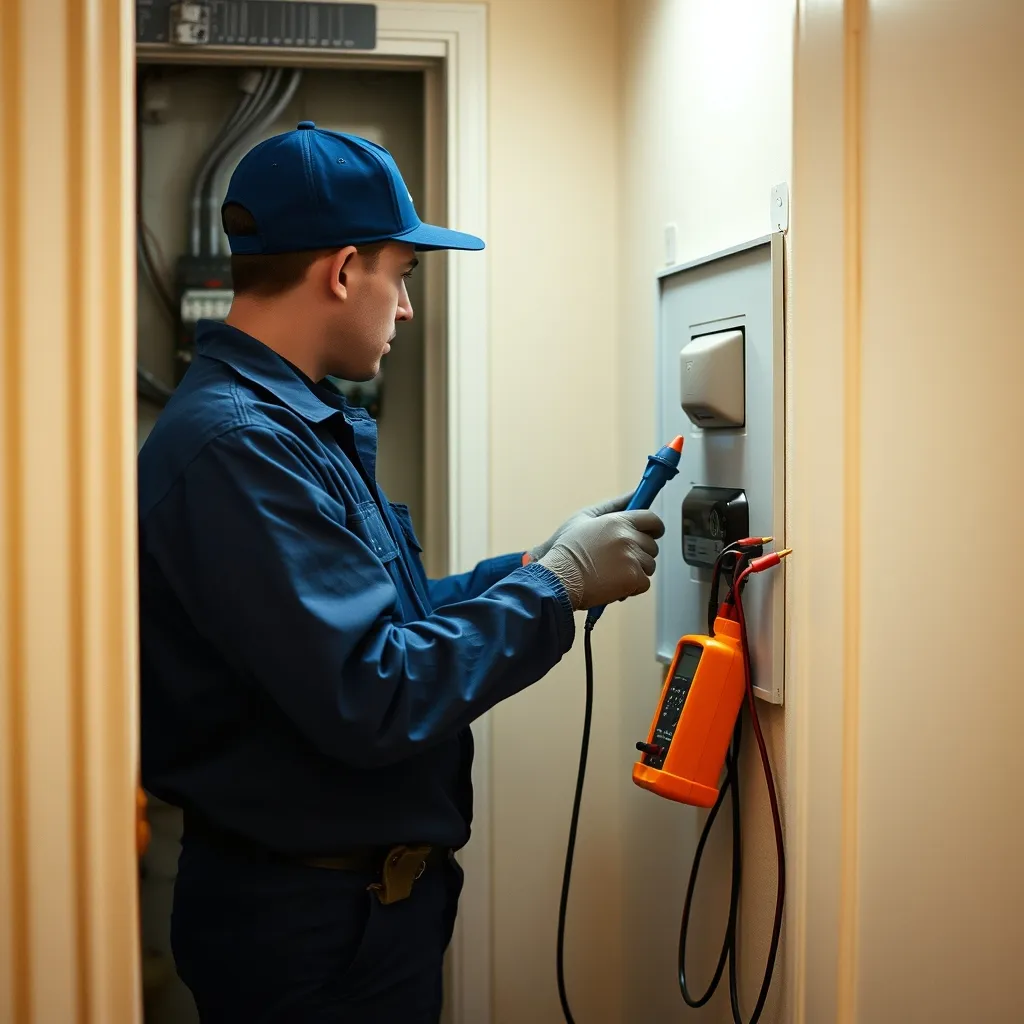 Vérification du câblage entre le compteur Linky et le tableau électrique lors d'une intervention