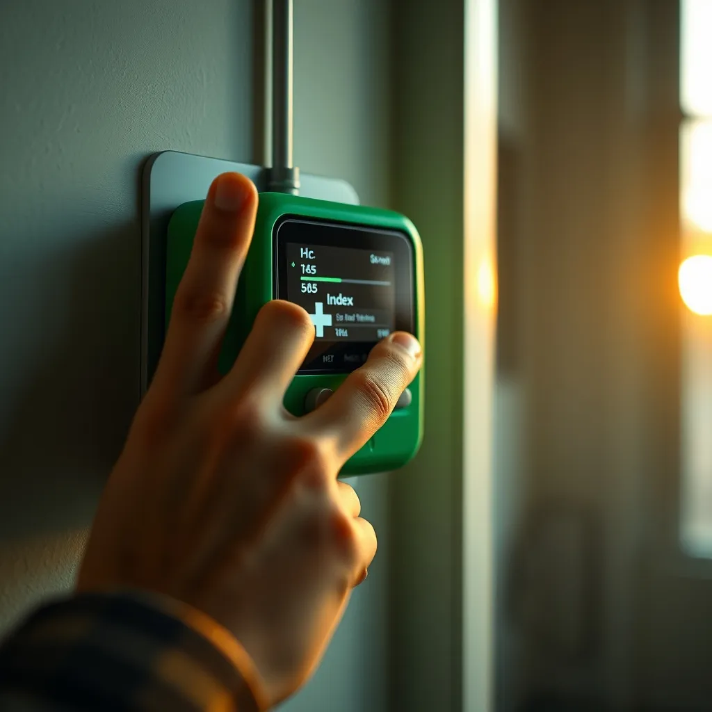 Consultation des heures creuses en appuyant sur la touche + du compteur Linky