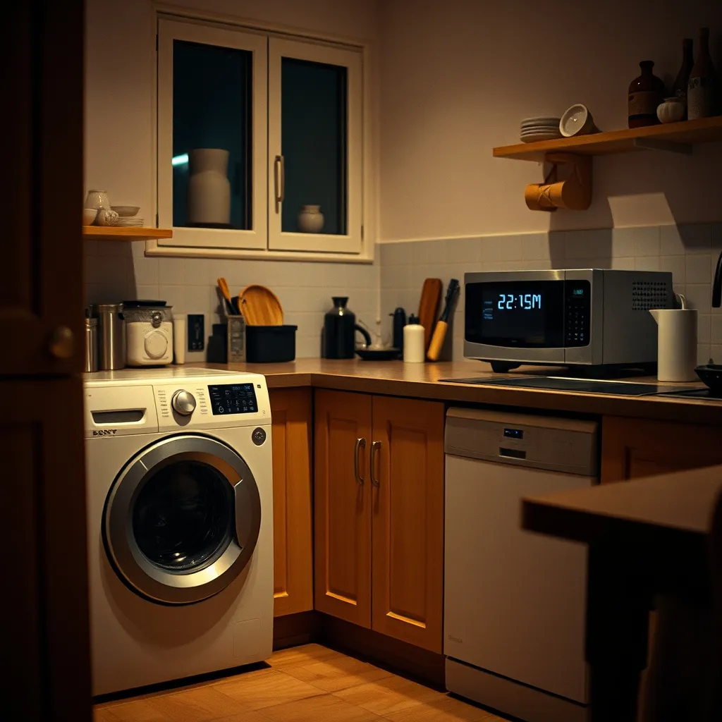 Lave-linge et lave-vaisselle programmés pour fonctionner pendant les heures creuses nocturnes