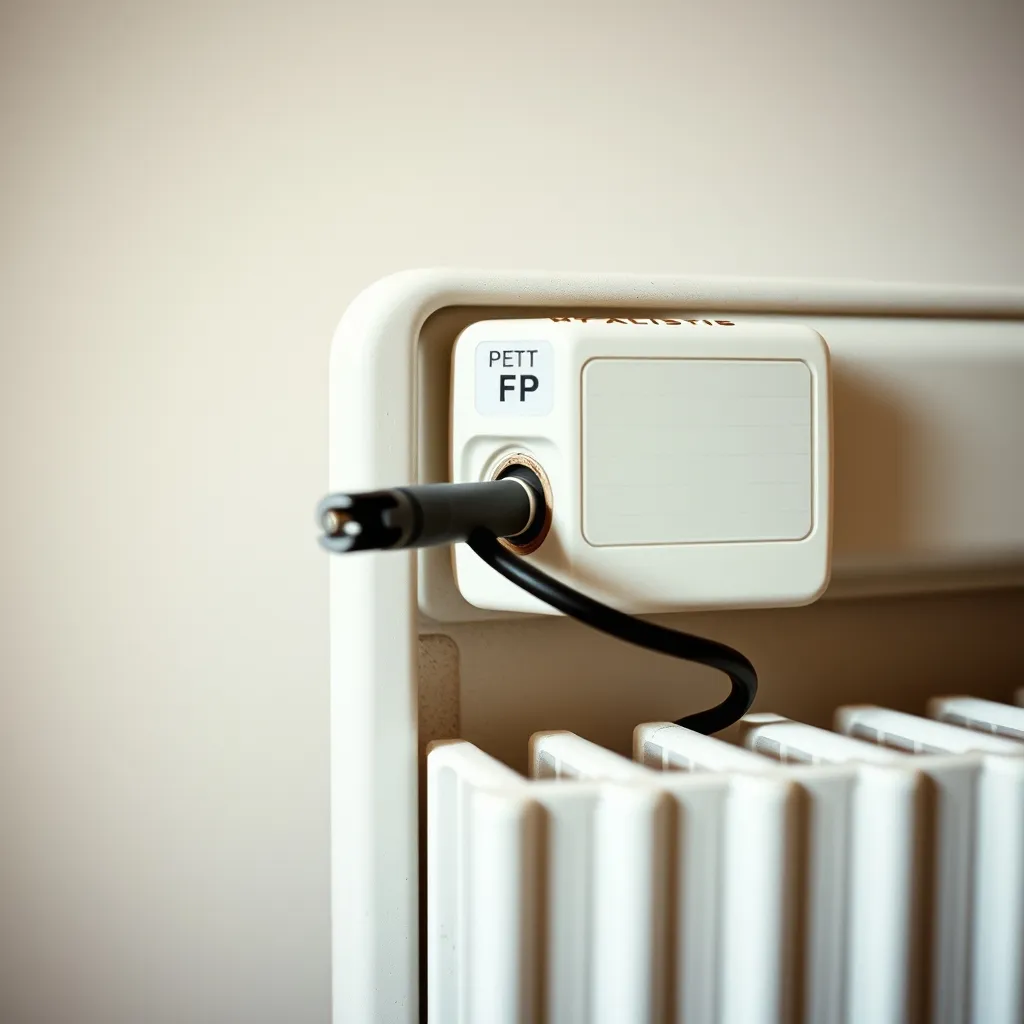Borne fil pilote (FP) sur le boîtier de raccordement d'un radiateur électrique