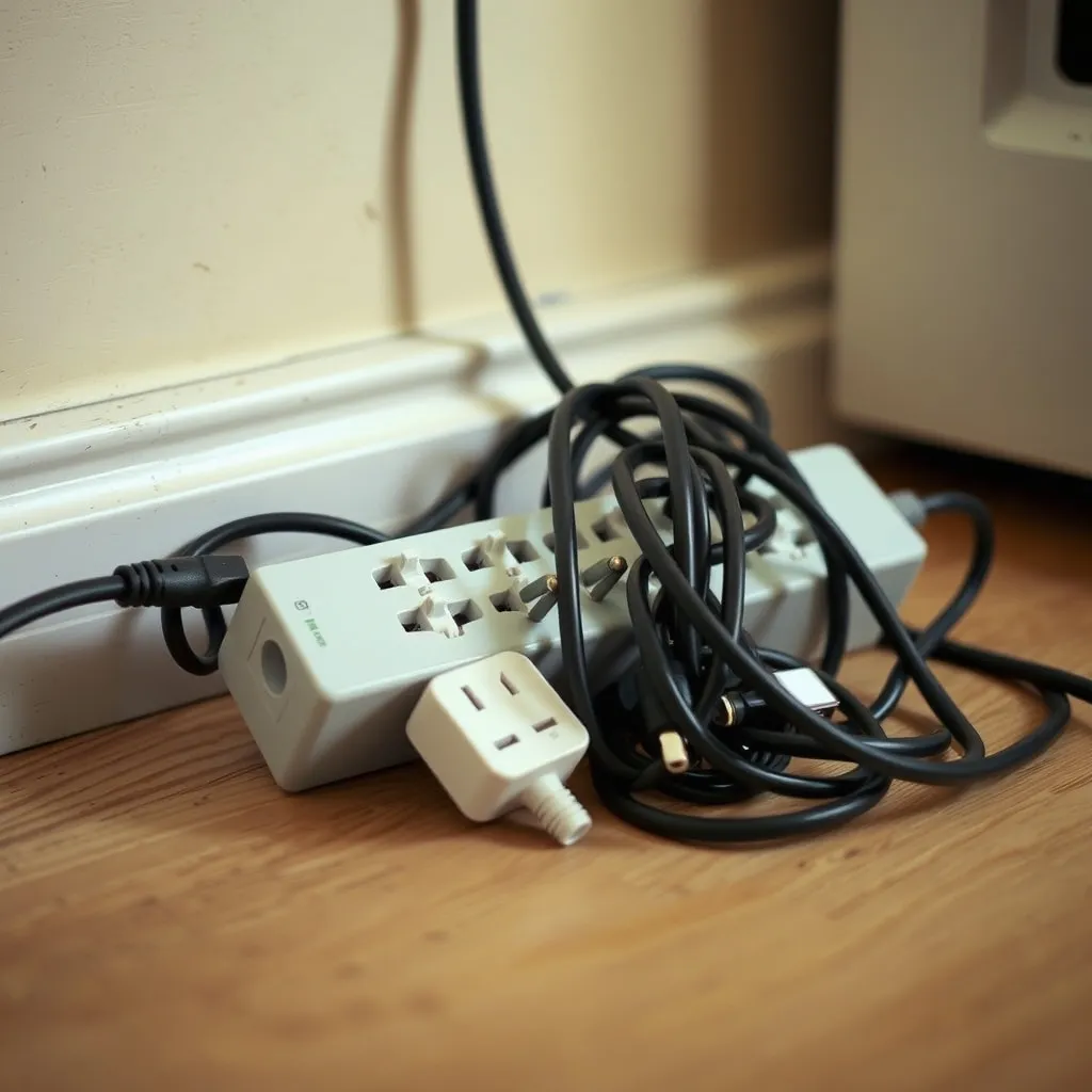 Une multiprise surchargée avec des appareils énergivores est une cause fréquente d'échauffement