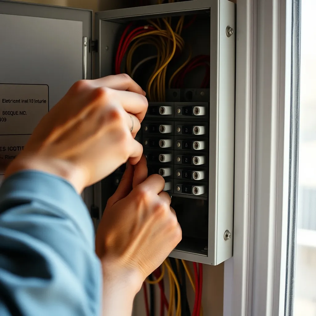 Raccordement d'un circuit dédié au tableau pour radiateur à inertie