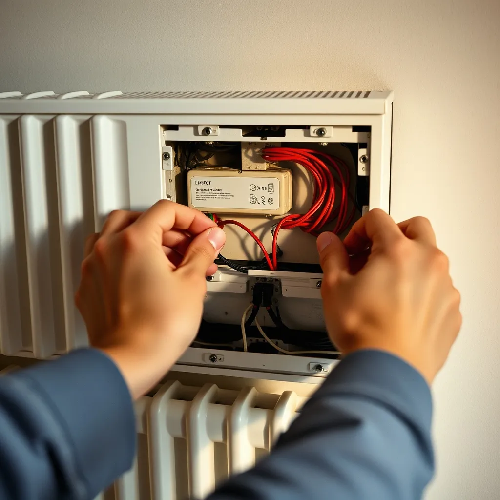 Raccordement électrique d'un radiateur à inertie sur un circuit dédié en 2,5 mm²