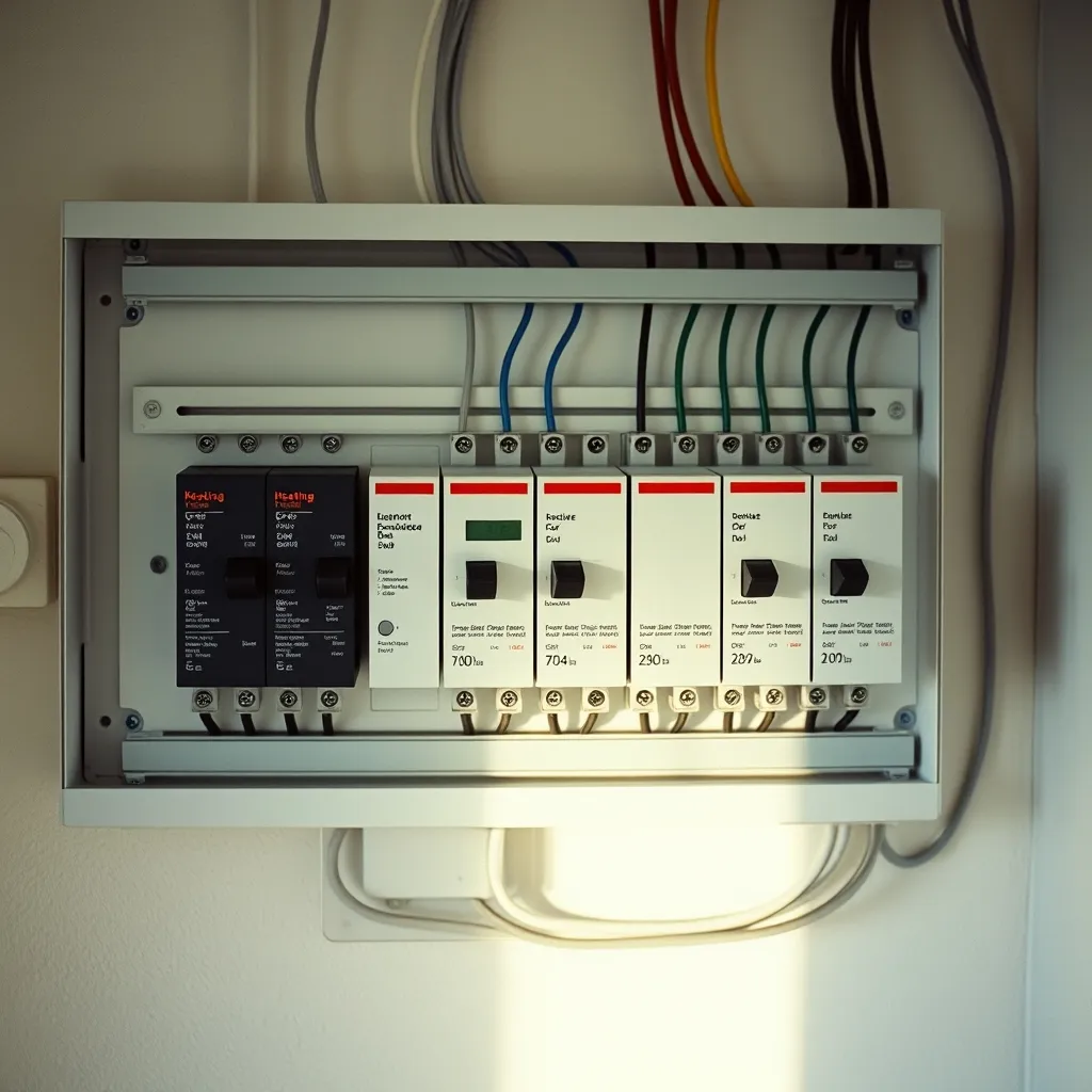 Tableau électrique avec circuits de chauffage dédiés conformes à la norme NF C 15-100