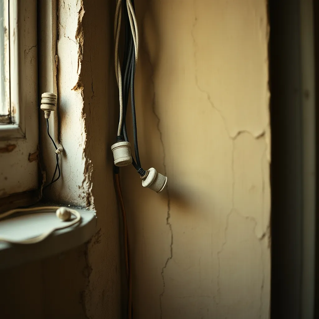 Installation électrique vétuste en fils tissés : un cas typique de rénovation sans saignée