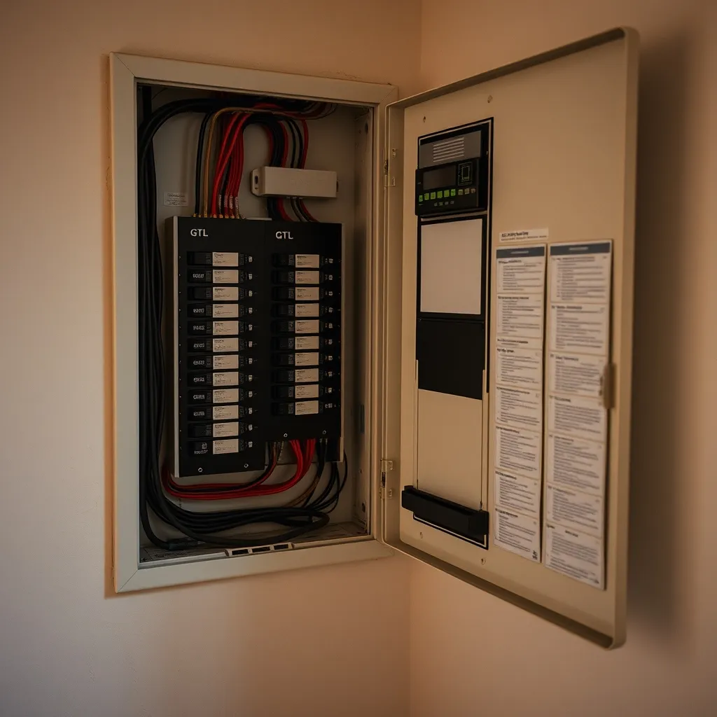 Tableau électrique terminé avec schéma unifilaire et étiquetage conforme