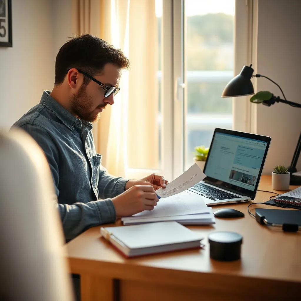 Déclaration de micro-entreprise sur le guichet unique de l'INPI depuis un bureau à domicile