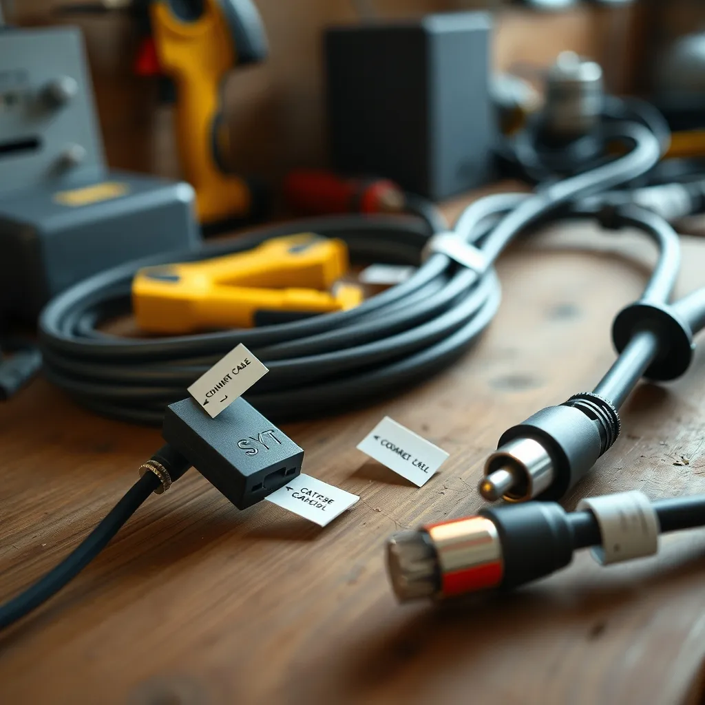 Comparatif des câbles utilisés pour le branchement d'un interphone : SYT, catégorie 5e et coaxial