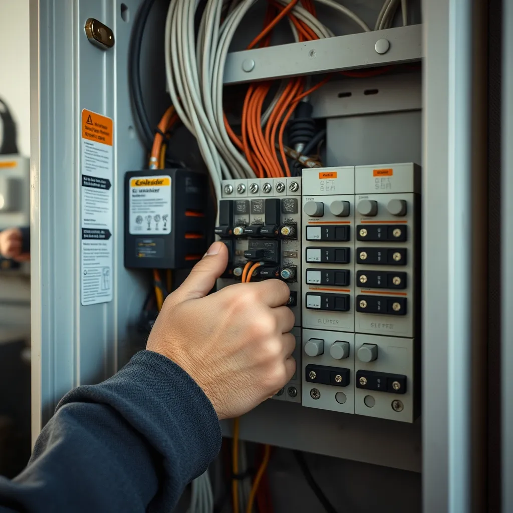 Raccordement précis des circuits dans un tableau électrique aux normes NF C 15-100