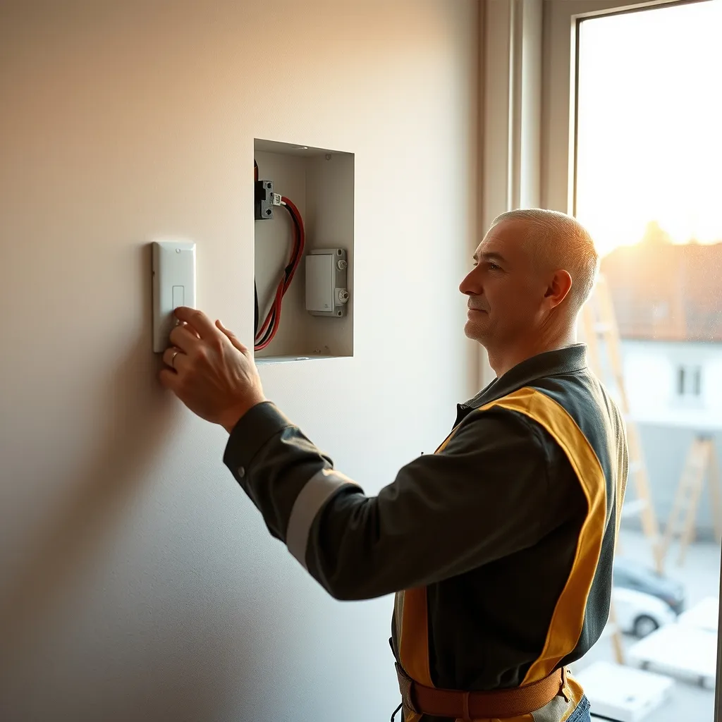 Installation d'un micromodule Zigbee derrière un interrupteur lors d'un chantier de rénovation