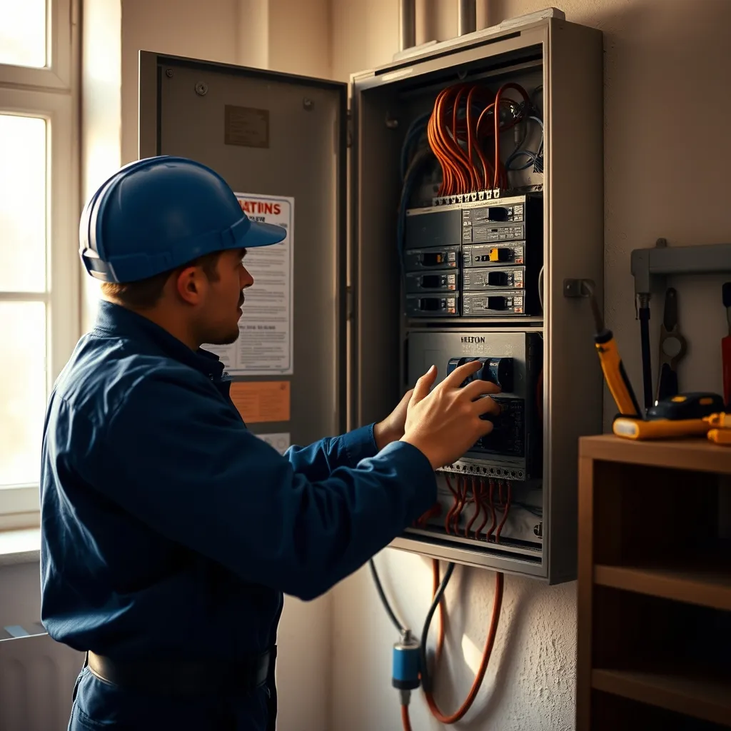 Vérification du tableau électrique avant installation d'un circuit IRVE dédié