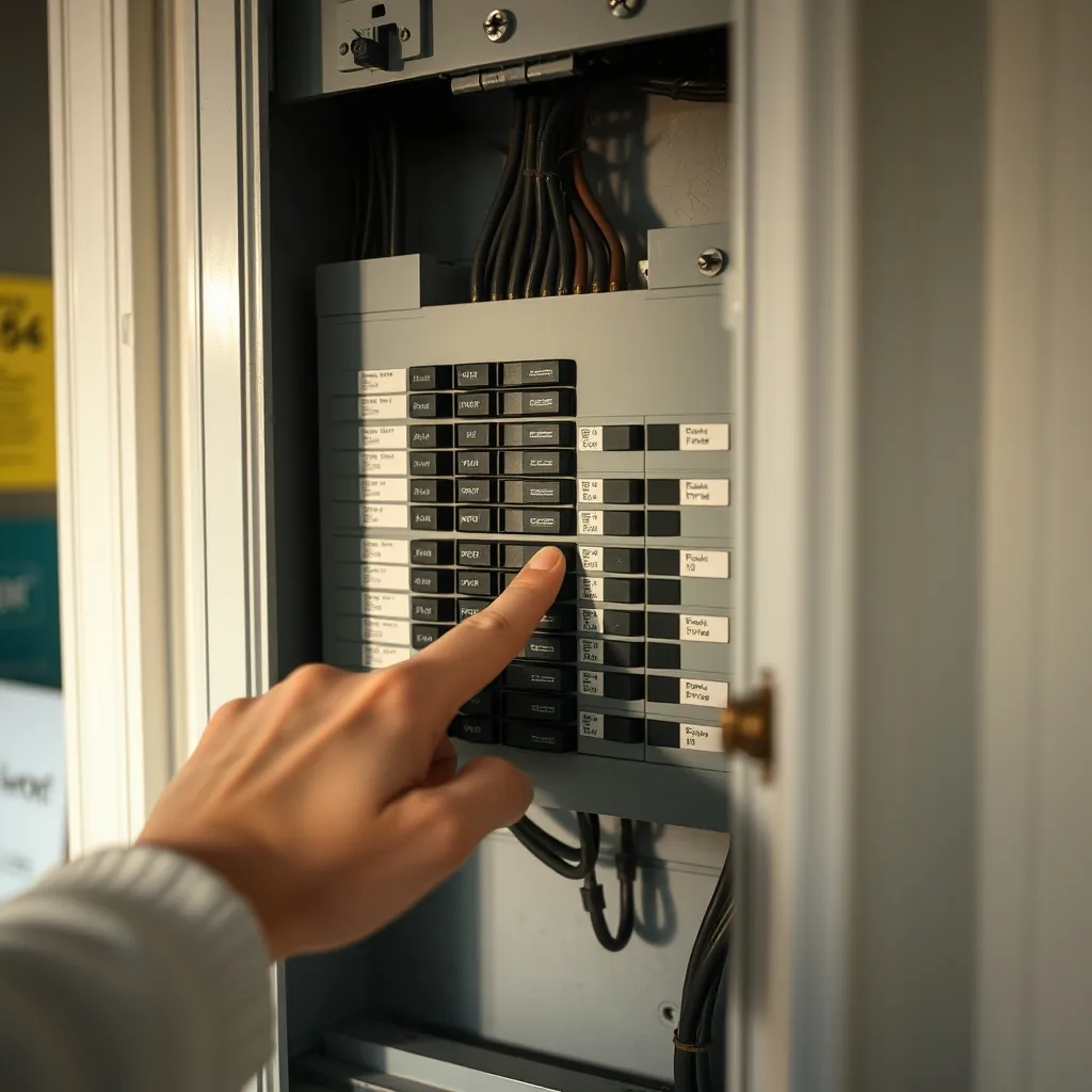 Identification des circuits sur un tableau électrique domestique étiqueté