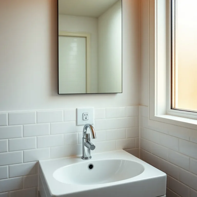 Prise électrique près du lavabo : normes et installation