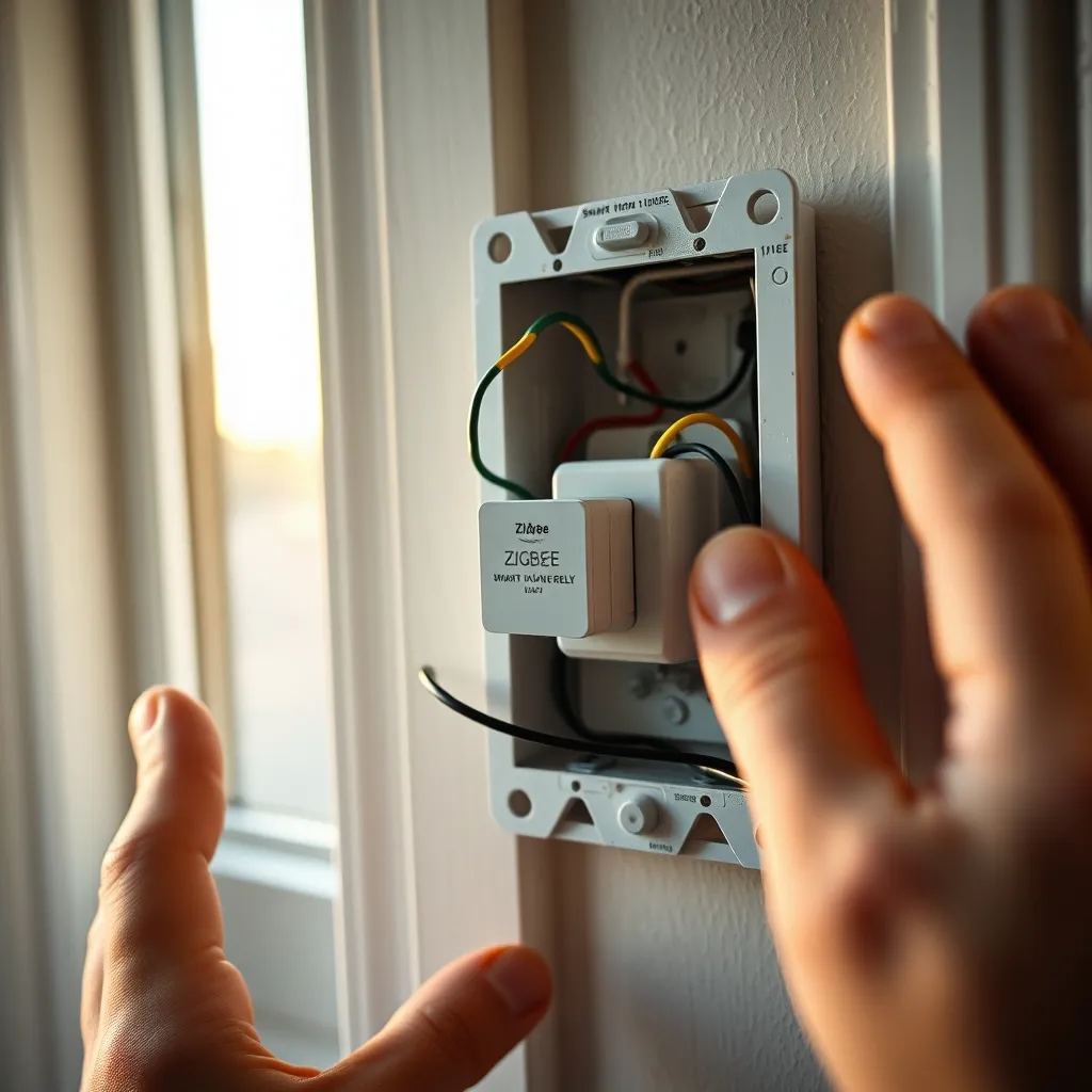 Installation d'un module domotique Zigbee derrière un interrupteur mural existant