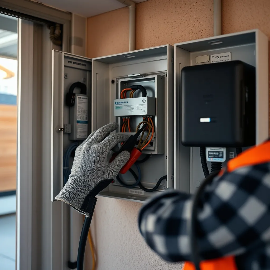 Installation électrique d'une borne de recharge par un artisan certifié IRVE