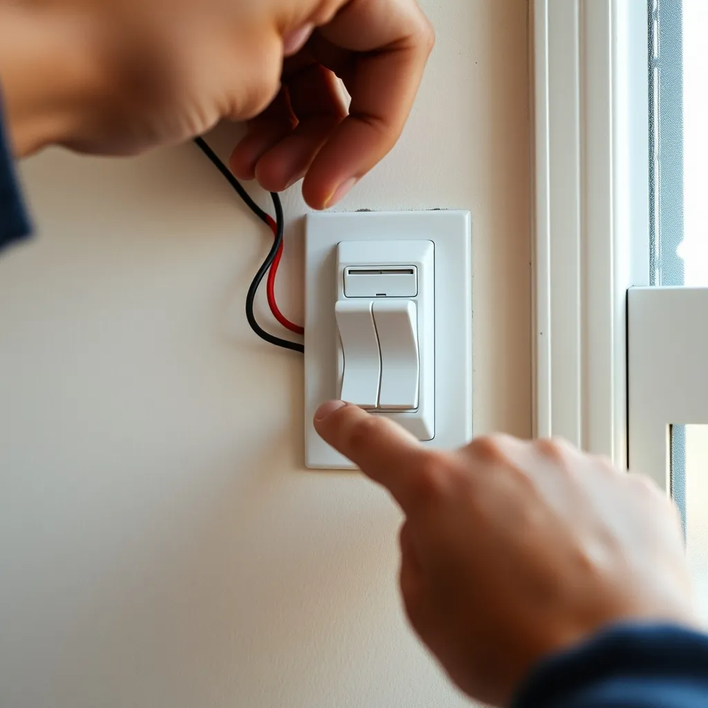 Pose d'un interrupteur inverseur montée/descente pour volet roulant électrique