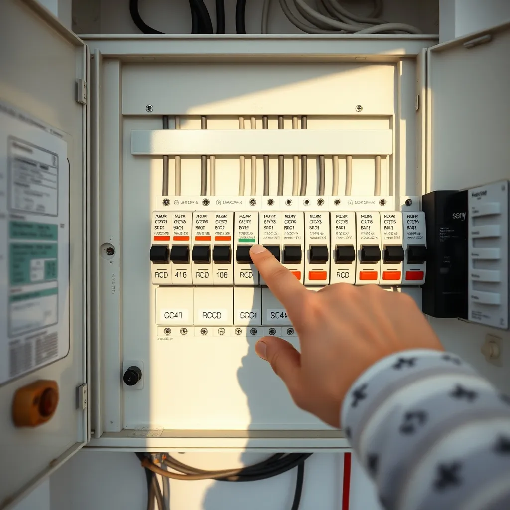 Identification du circuit au tableau avant tout déplacement de prise
