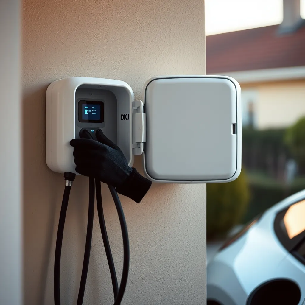 Installation d'une borne de recharge IRVE en pavillon à Angoulême