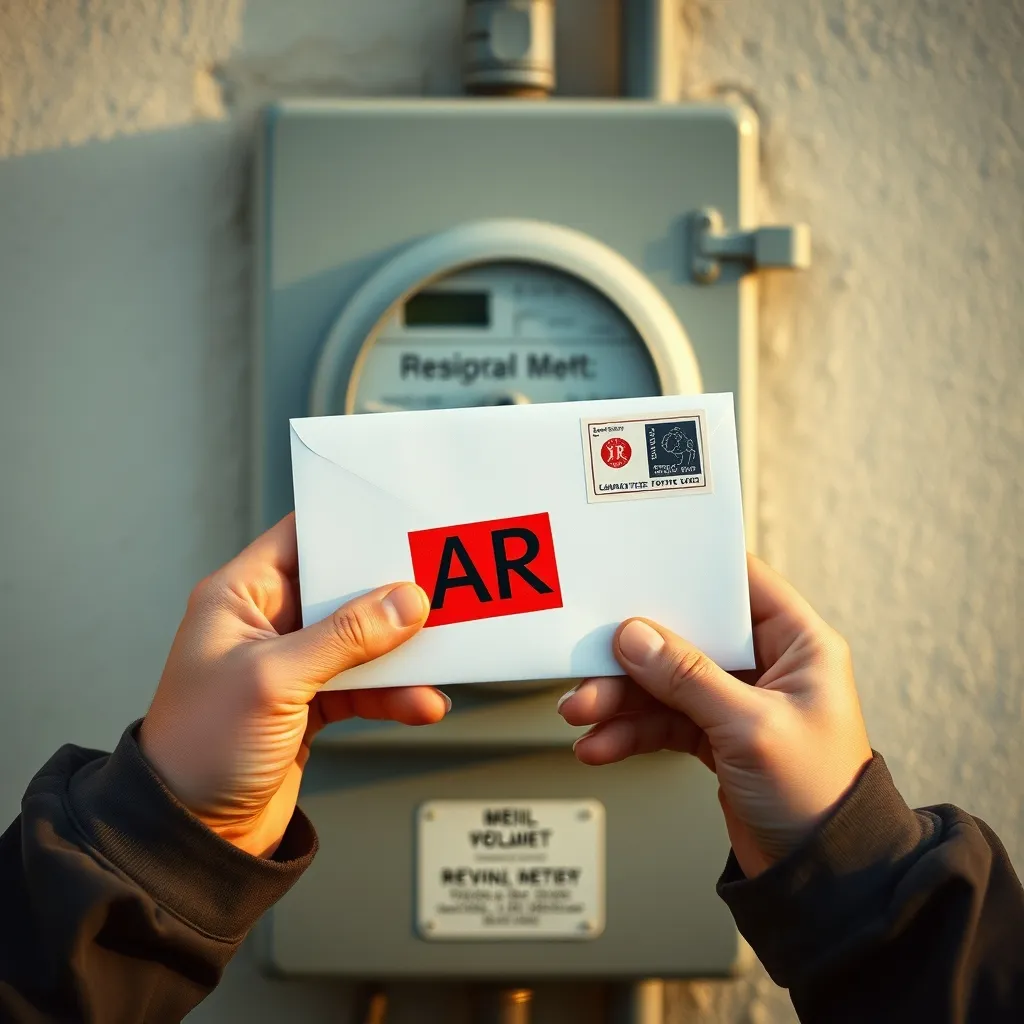Envoi d'un courrier recommandé pour formaliser le refus du compteur Linky