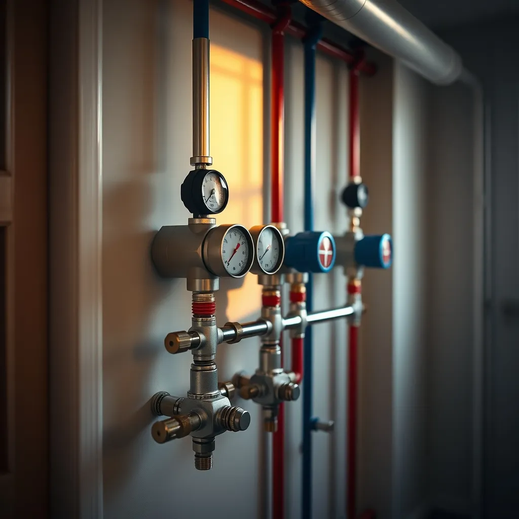 Collecteur hydraulique avec débitmètres et vannes motorisées pour la régulation pièce par pièce