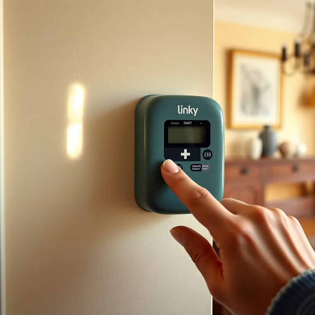 Appui long sur le bouton + du Linky pour relancer le compteur après un dépassement de puissance