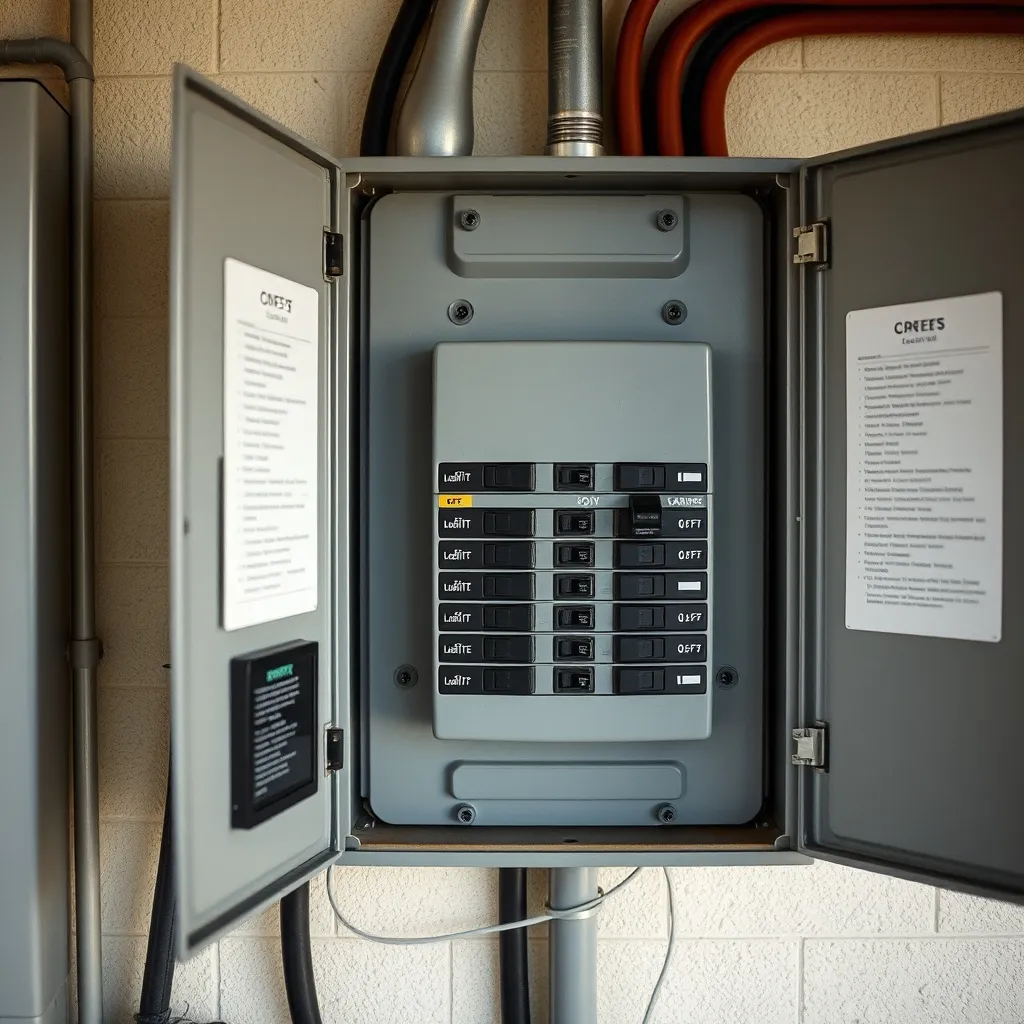Le disjoncteur de branchement en position basse indique une coupure en amont du compteur Linky