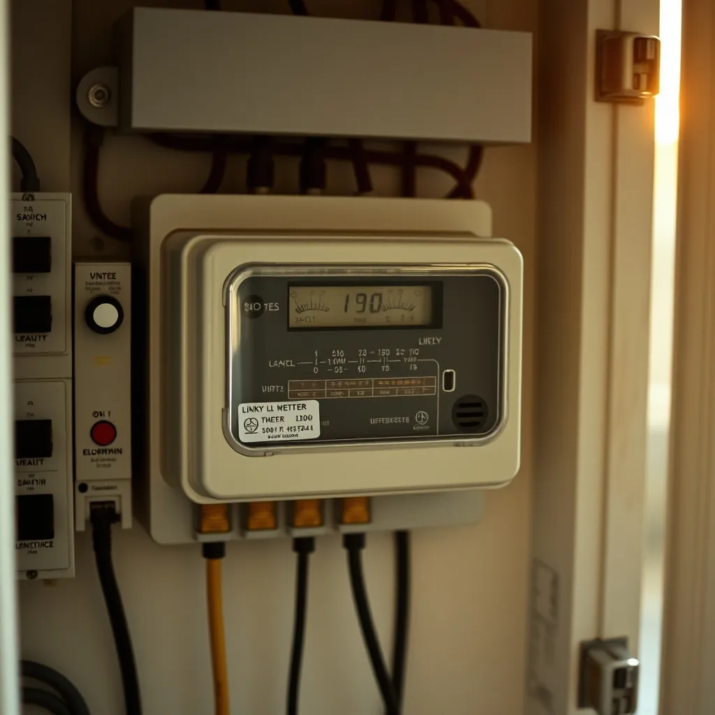 En triphasé, le compteur Linky affiche des informations complémentaires pour chacune des trois phases