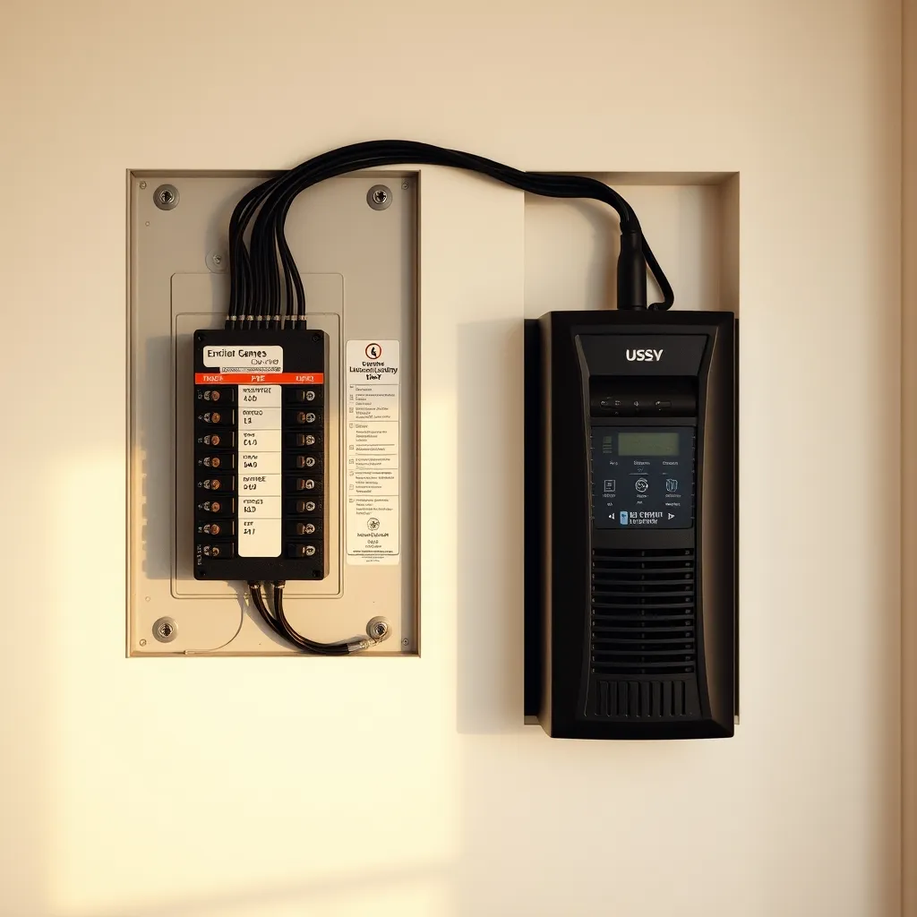 Tableau électrique avec circuit dédié pour l'alimentation du système de vidéosurveillance